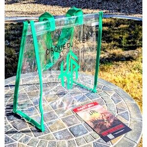 Cirque Du Soleil KA Reusable See-Through 12x5" Tote Bag Las Vegas Souvenir New